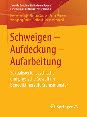 cover image of Schweigen – Aufdeckung – Aufarbeitung